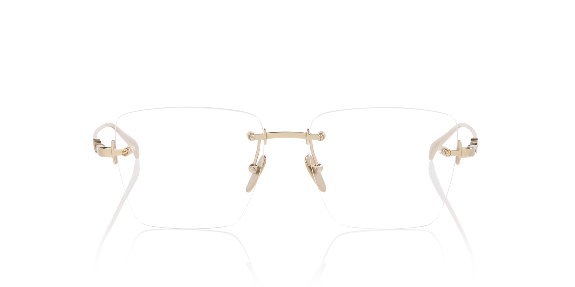GG1938O Gold MetalEyeglass Frames for Glasses Direct, Front View