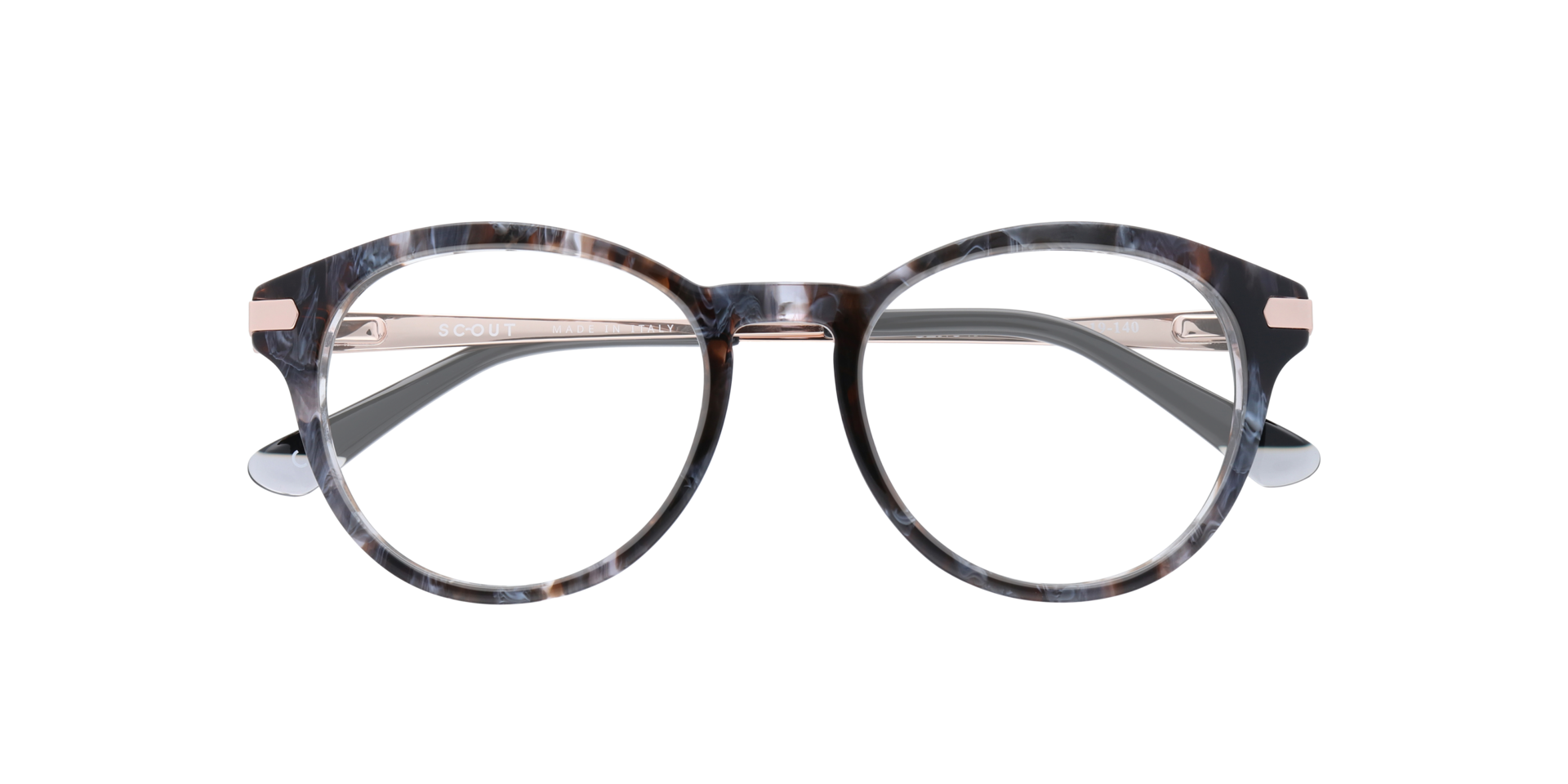 Genova Black AcetateEyeglass Frames for Glasses Direct, Closed View