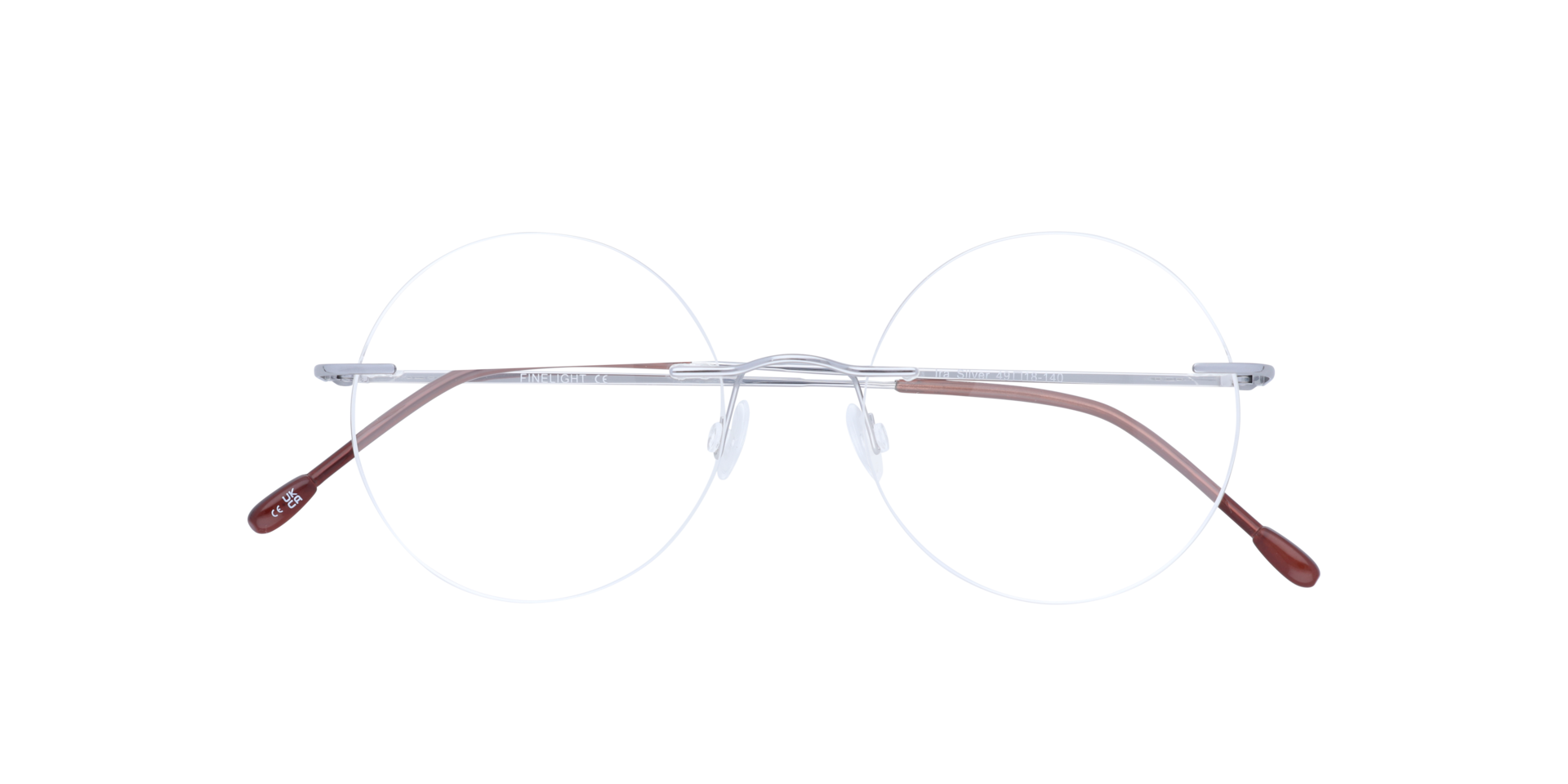 Ira Silver MetalEyeglass Frames for Glasses Direct, Closed View