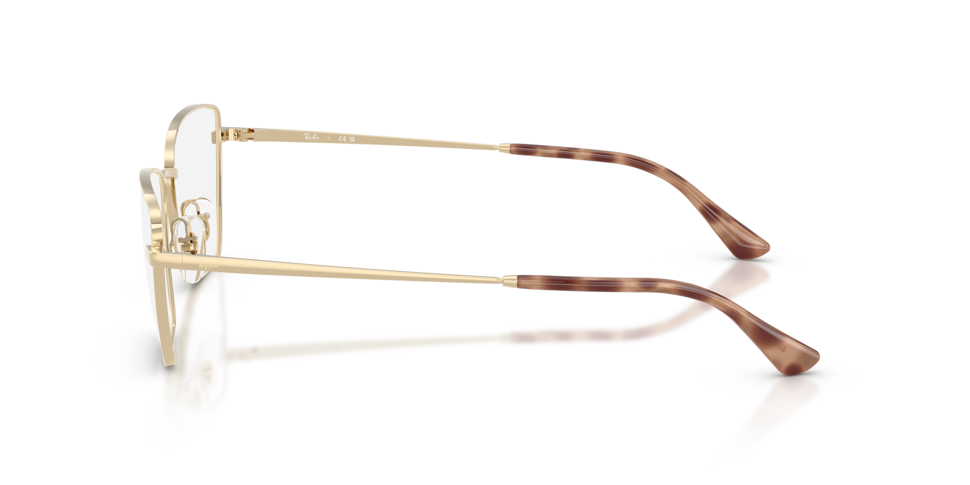 RB6552 Pale Gold MetalEyeglass Frames for Glasses Direct, Side View
