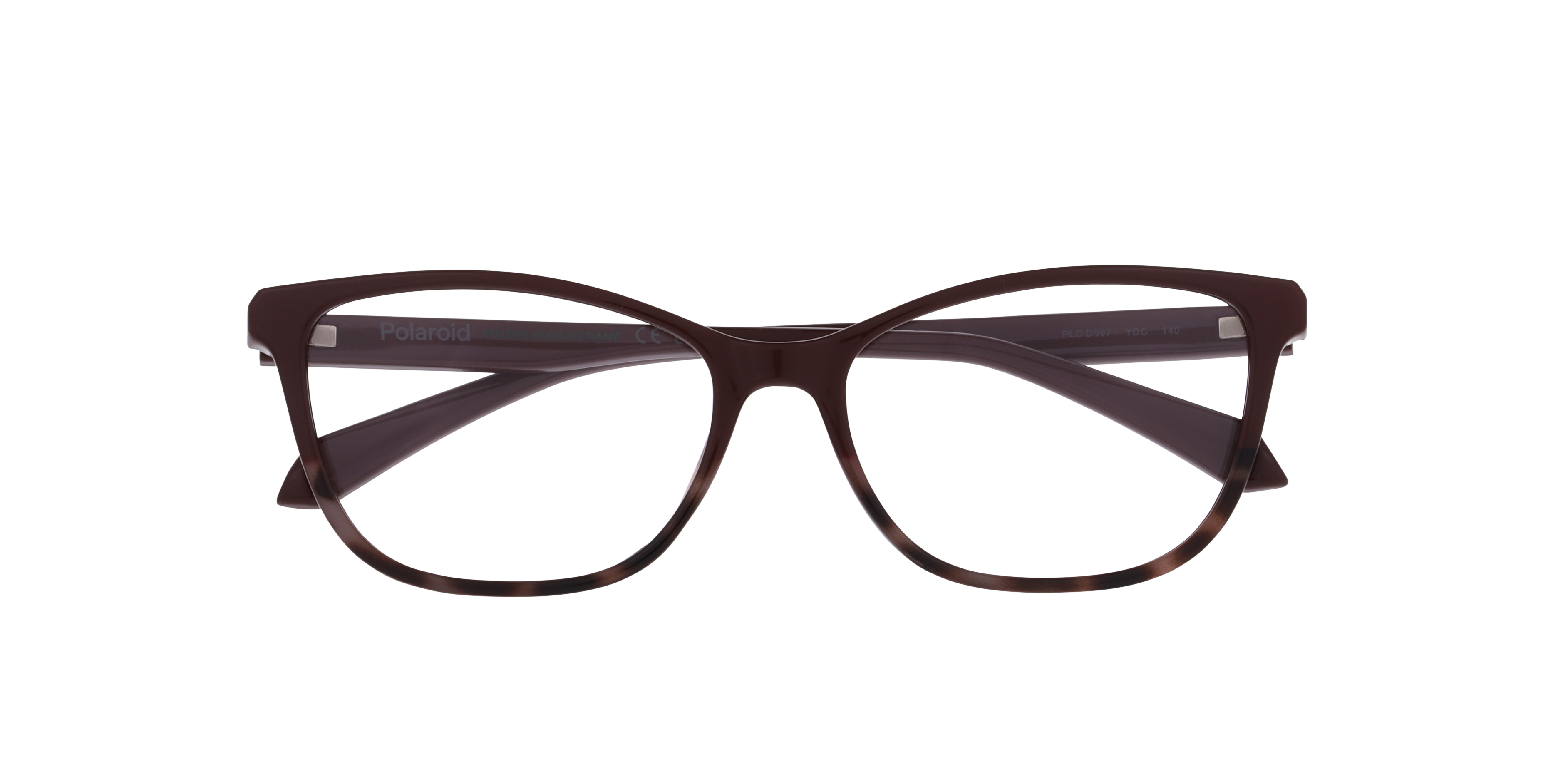 PLD D597 Burgundy Tort PlasticEyeglass Frames for Glasses Direct, Closed View