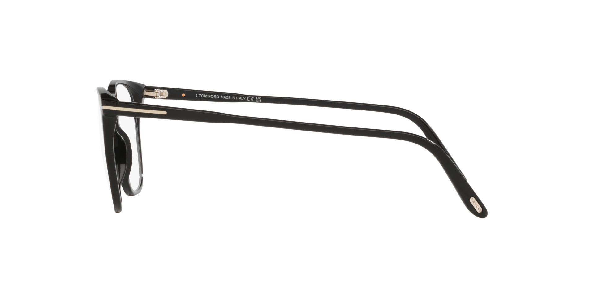 FT5937-B Black Shiny AcetateEyeglass Frames for Glasses Direct, Side View