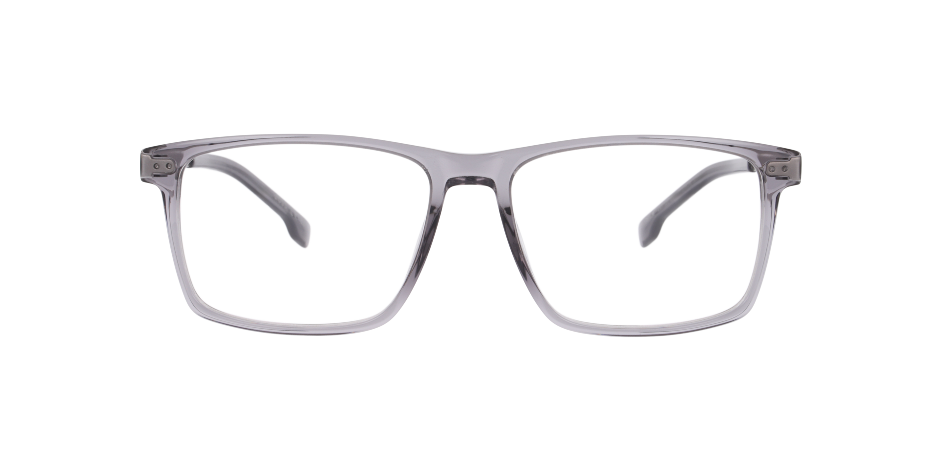 BOSS 1838 Grey AcetateEyeglass Frames for Glasses Direct, Front View