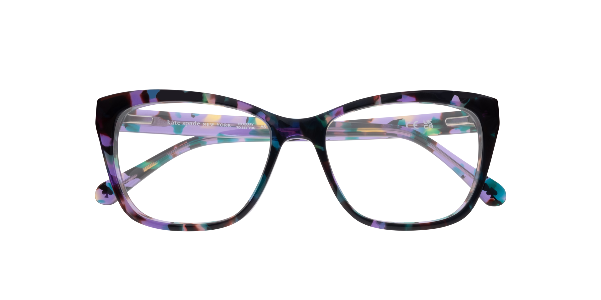 Celestine Tortoise Purple AcetateEyeglass Frames for Glasses Direct, Closed View