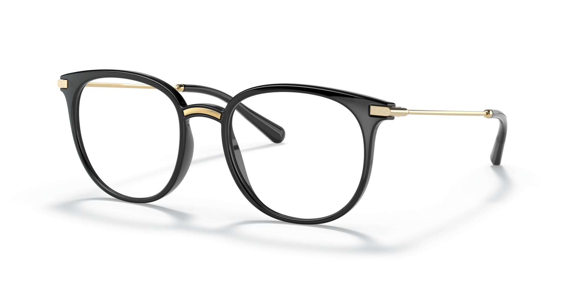 DG5071 Black PlasticEyeglass Frames for Glasses Direct, Angle View