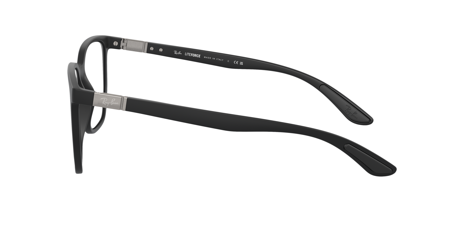 RB7235 Sand Black PlasticEyeglass Frames for Glasses Direct, Side View
