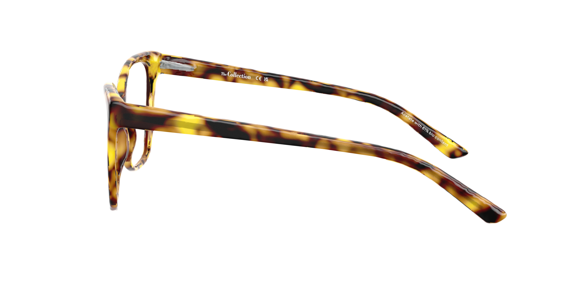 Megan Havana Brown AcetateEyeglass Frames for Glasses Direct, Side View