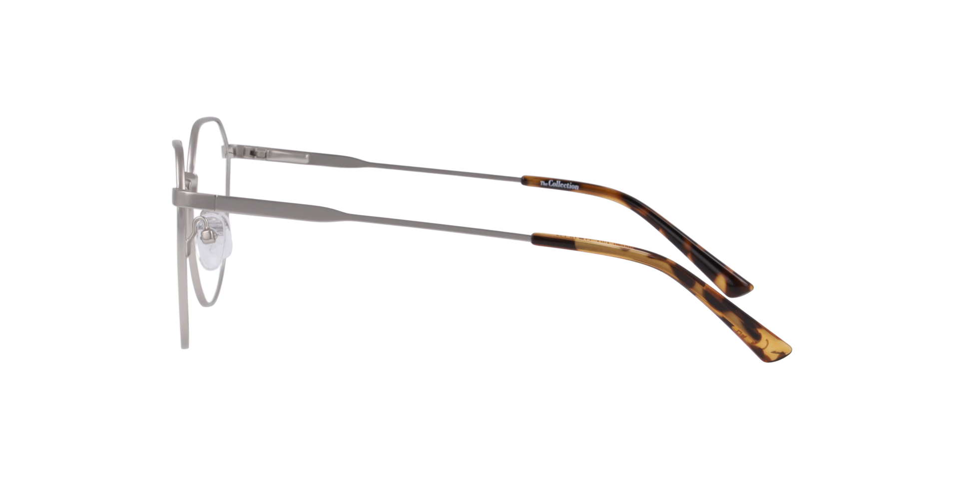Morgan Silver MetalEyeglass Frames for Glasses Direct, Side View