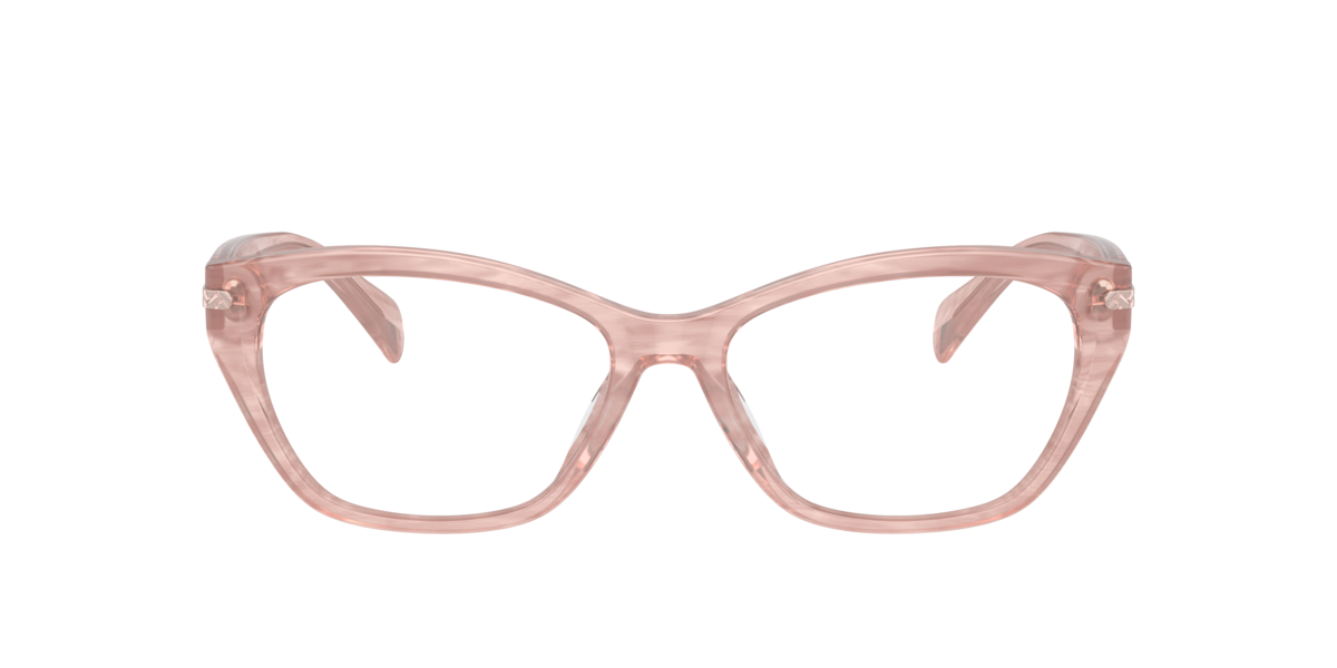 Photos - Glasses & Contact Lenses Ralph Lauren Ralph Shiny Transparent Rose pillow Acetate eyeglasses Online - Full Rim - RA7161U