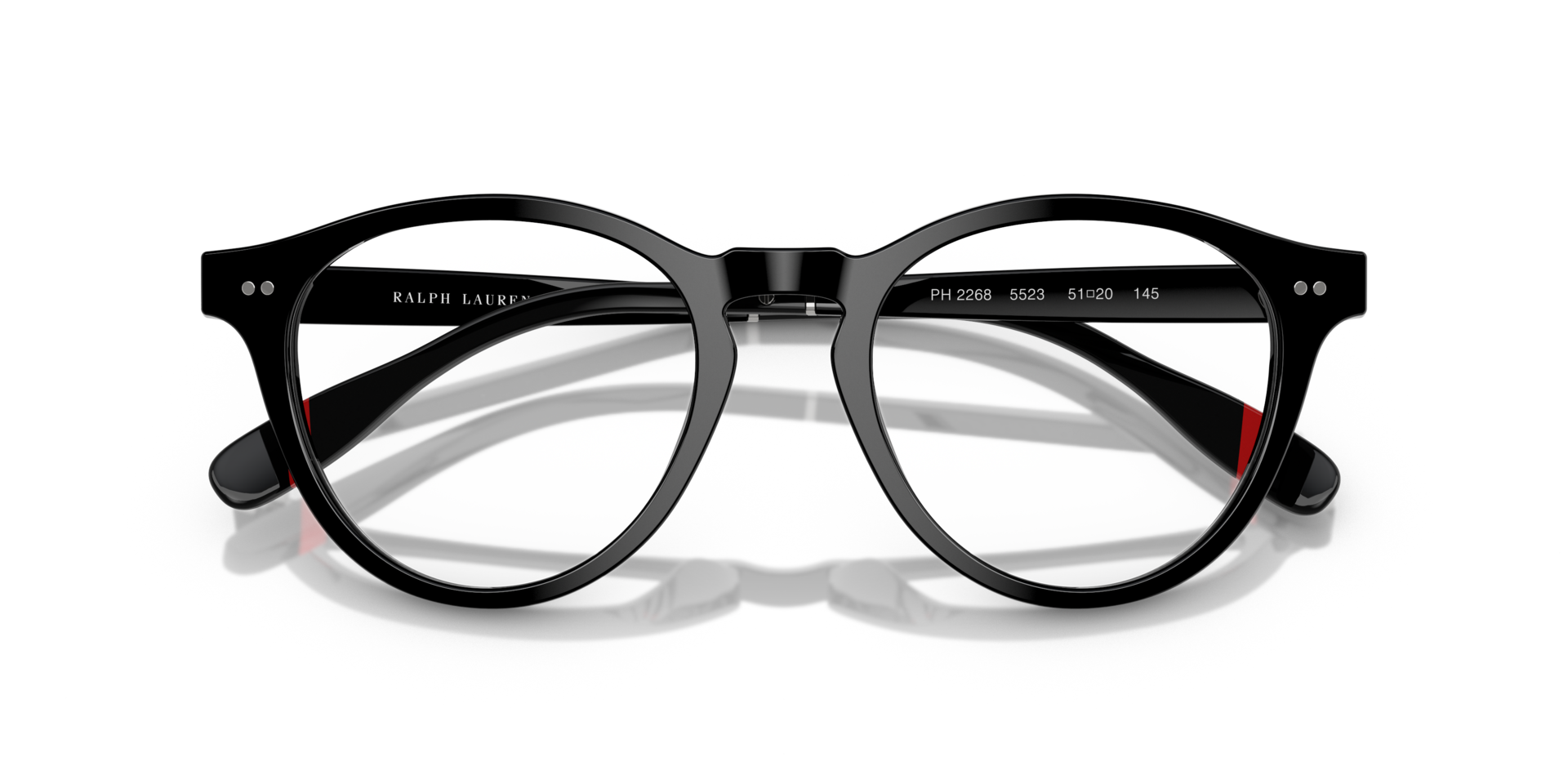 PH2268 Shiny Black AcetateEyeglass Frames for Glasses Direct, Closed View