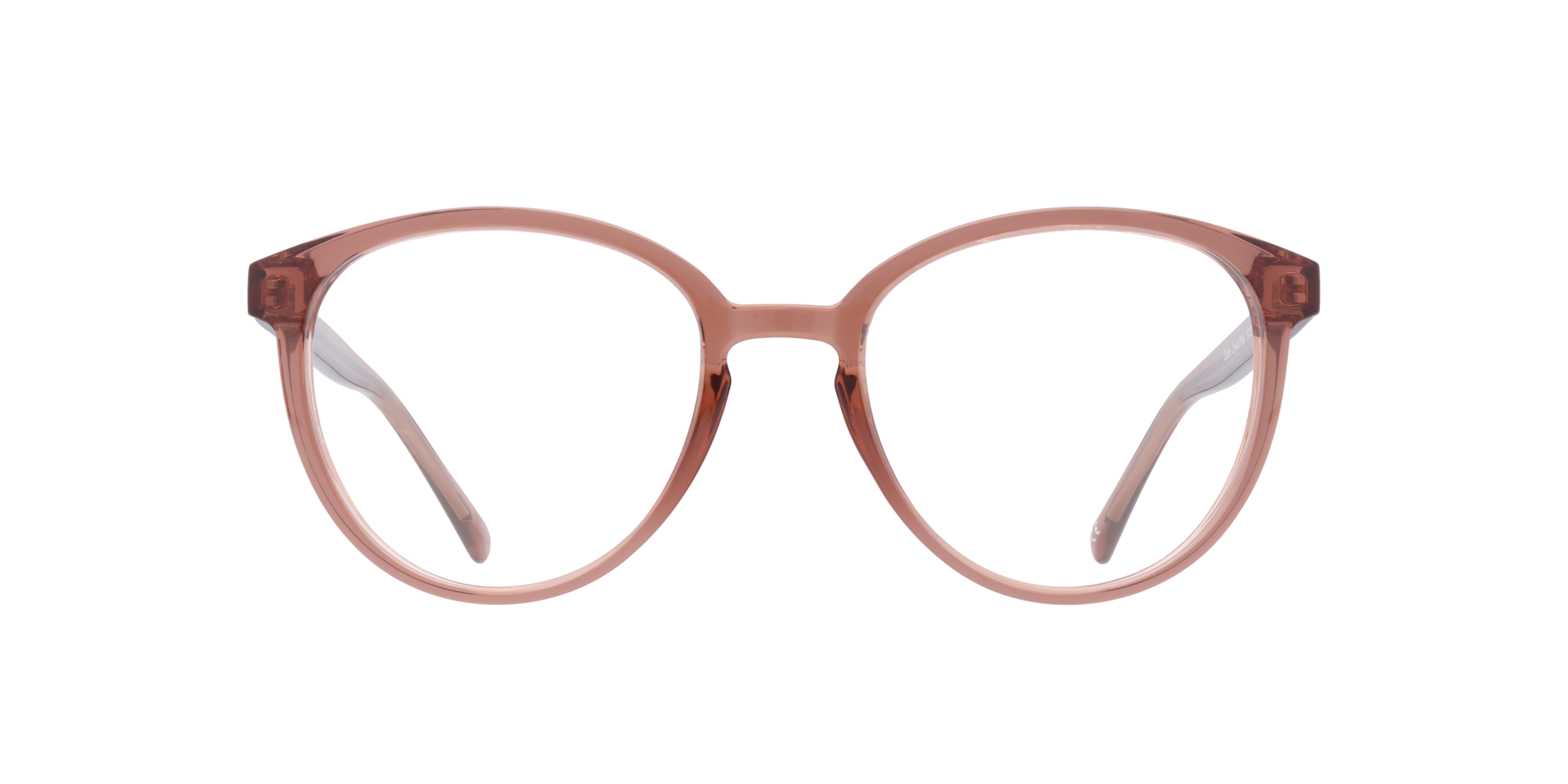 Claire Crystal Pink PlasticEyeglass Frames for Glasses Direct, Front View