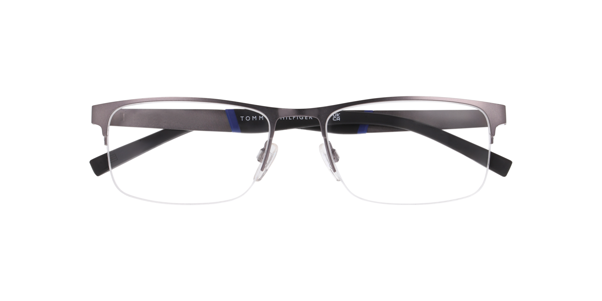 TH 2083 Silver Black MetalEyeglass Frames for Glasses Direct, Closed View