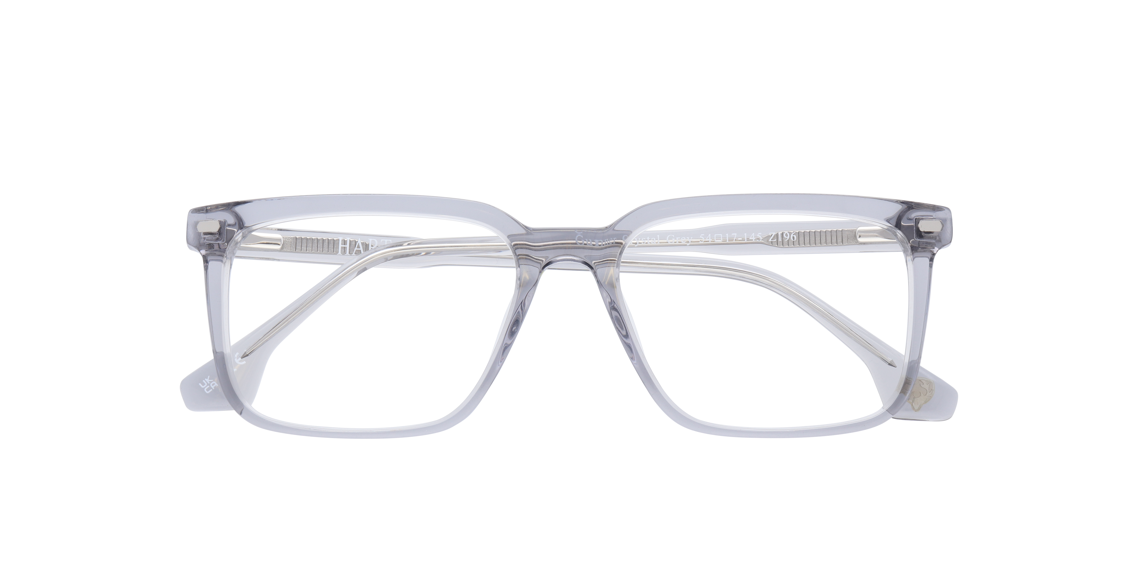 Gunner Crystal Grey AcetateEyeglass Frames for Glasses Direct, Closed View
