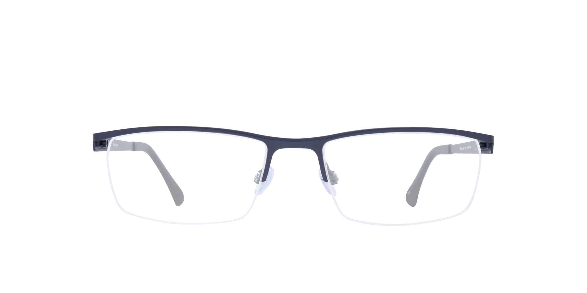 Blazer Matte Navy MetalEyeglass Frames for Glasses Direct, Front View