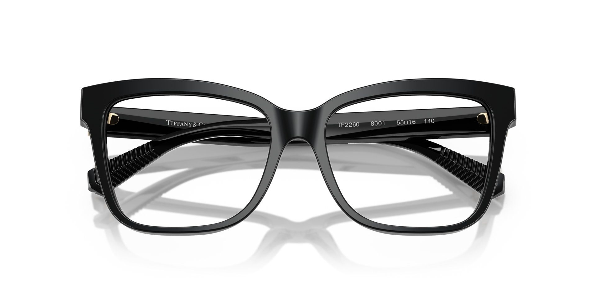 TF2260 Black AcetateEyeglass Frames for Glasses Direct, Closed View
