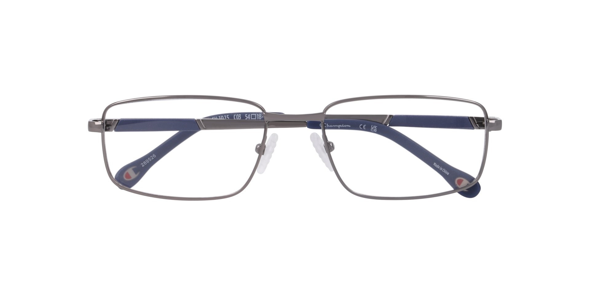Cu1015 Gunmetal Dark MetalEyeglass Frames for Glasses Direct, Closed View