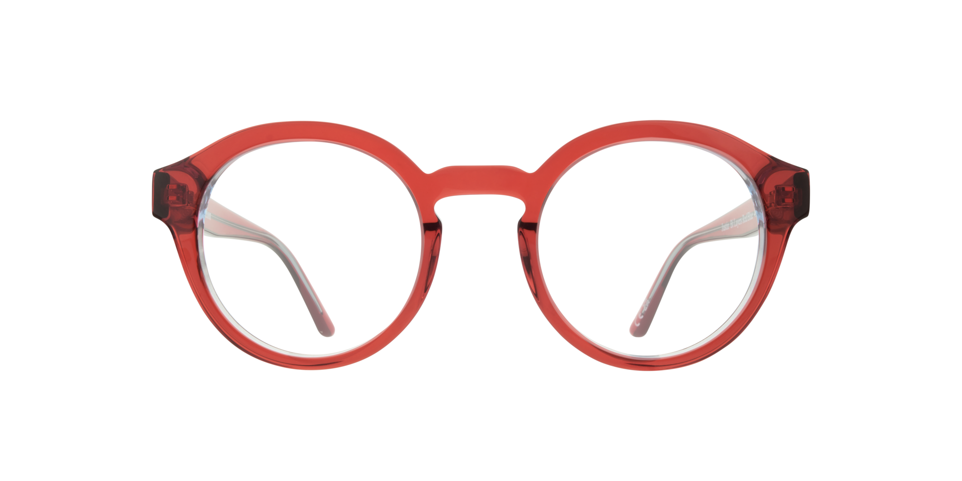 Justin Bi Layers Red & Blue AcetateEyeglass Frames for Glasses Direct, Front View