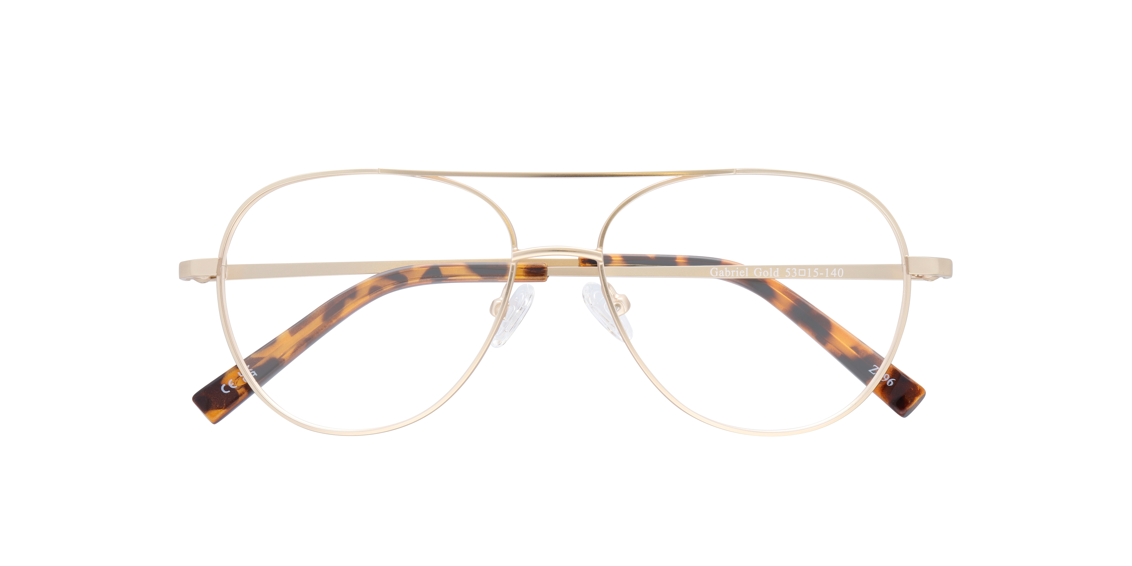 Gabriel Gold MetalEyeglass Frames for Glasses Direct, Closed View