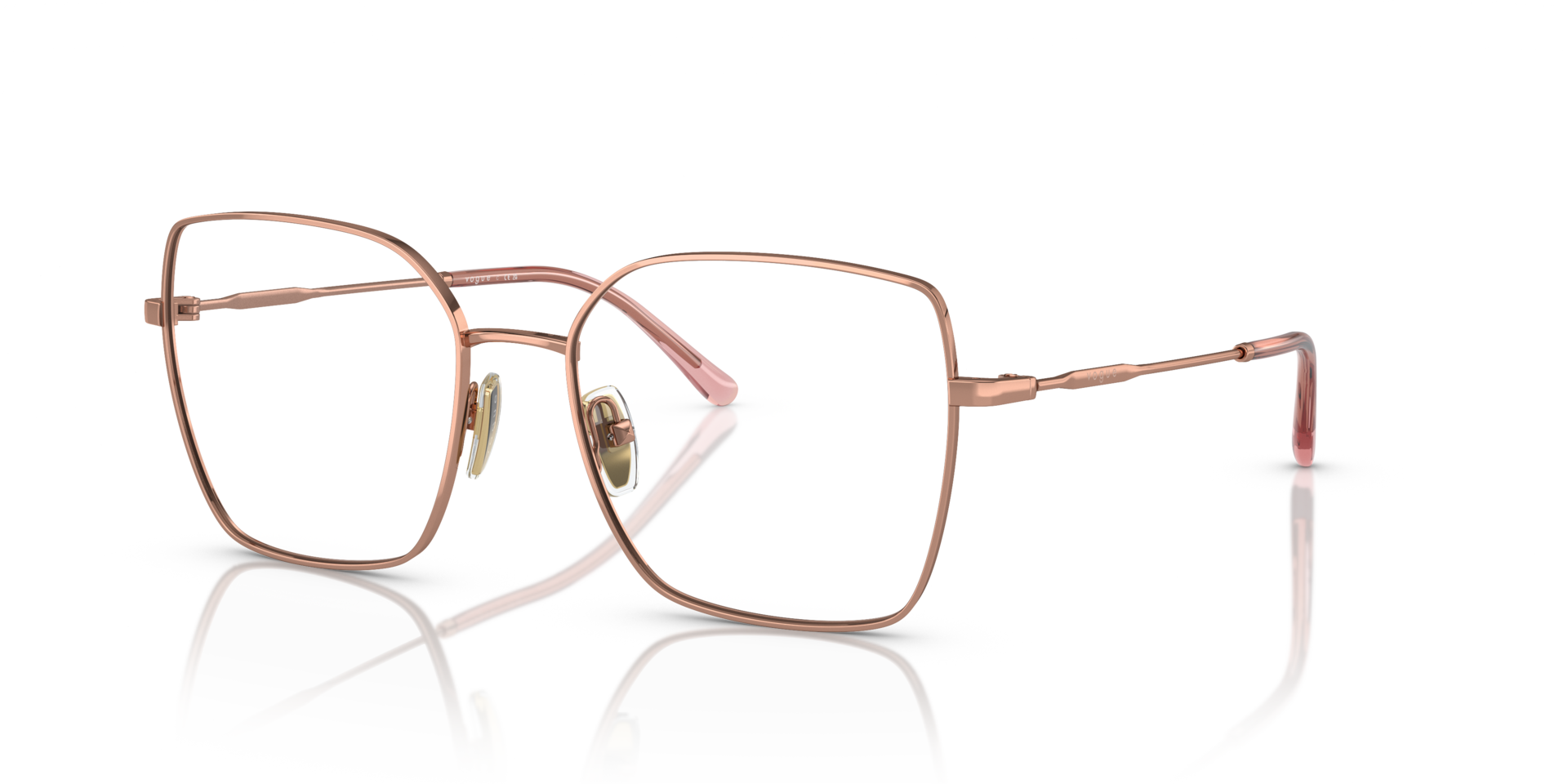 VO4274 Rose Gold MetalEyeglass Frames for Glasses Direct, Angle View