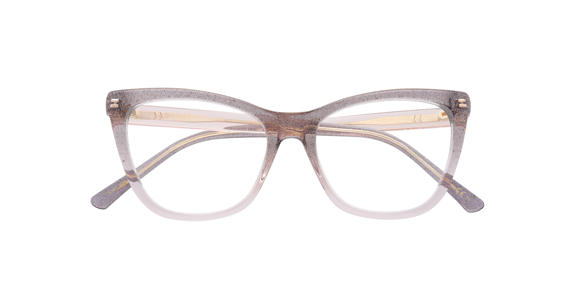 JC361 Pink Light AcetateEyeglass Frames for Glasses Direct, Closed View