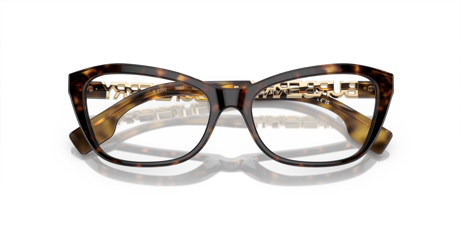 BE2392 Dark Havana AcetateEyeglass Frames for Glasses Direct, Closed View