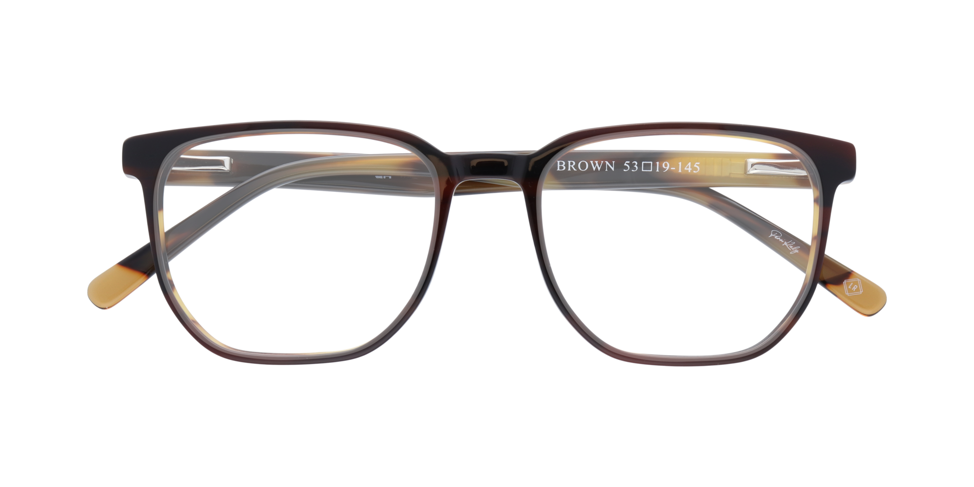 NINETEEN Brown AcetateEyeglass Frames for Glasses Direct, Closed View