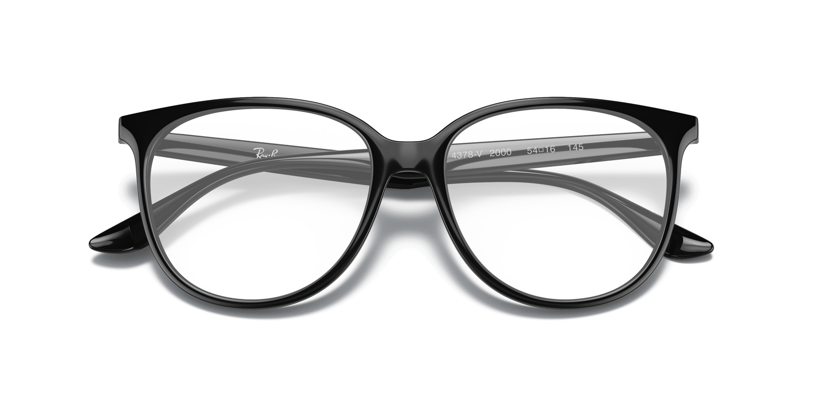 RB4378V Black PlasticEyeglass Frames for Glasses Direct, Closed View