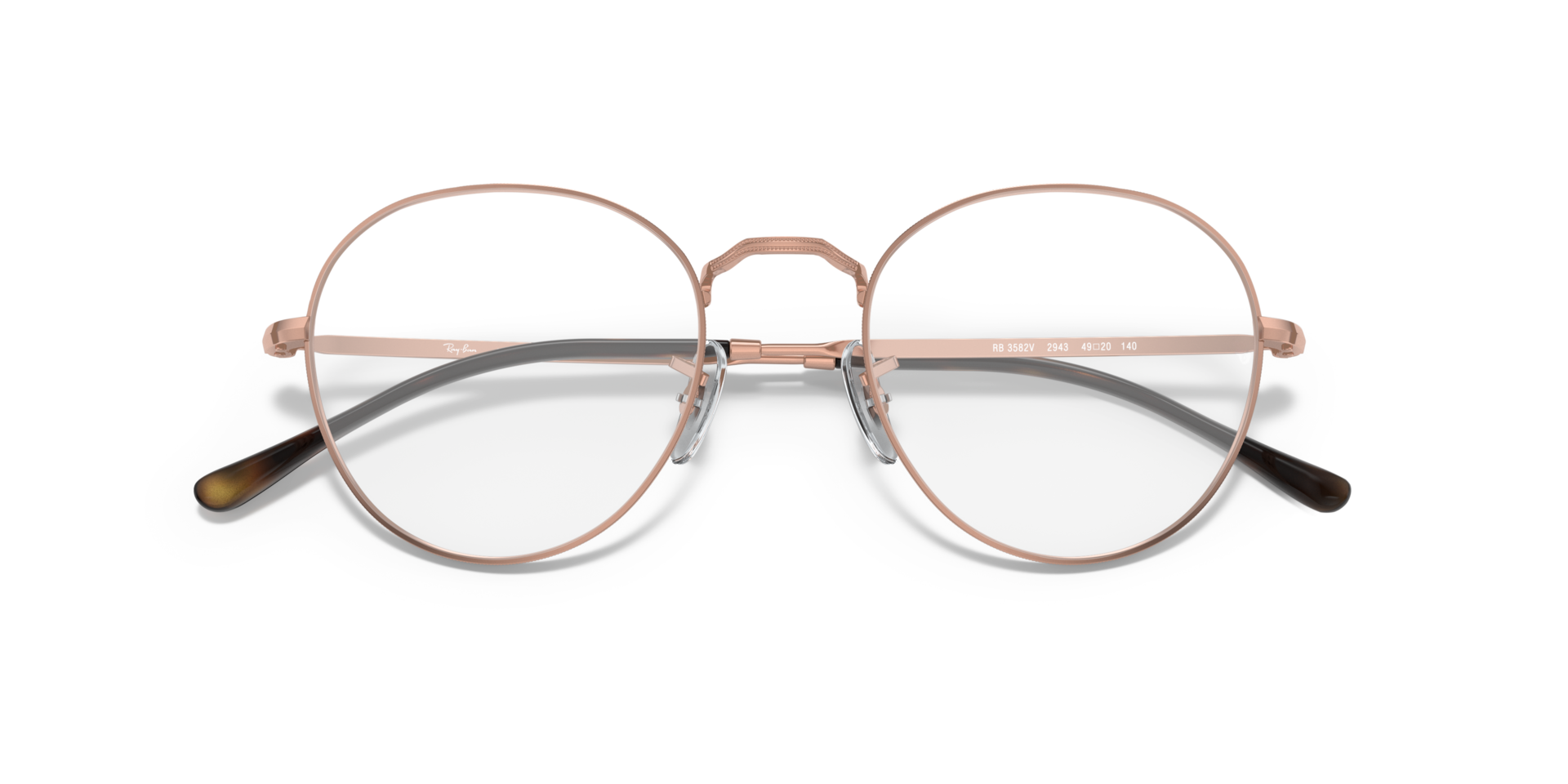 RB3582V Copper MetalEyeglass Frames for Glasses Direct, Closed View