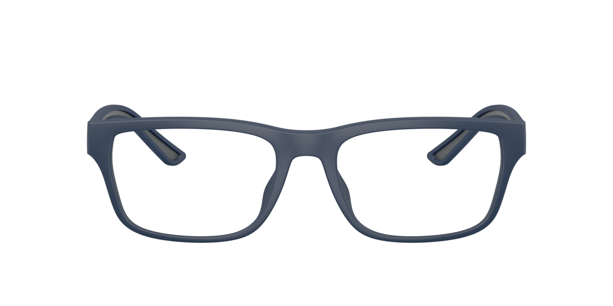 Emporio Armani Men's Rubberized Matte Blue Pillow Plastic Eyeglasses Online - Full Rim - Ea3276u