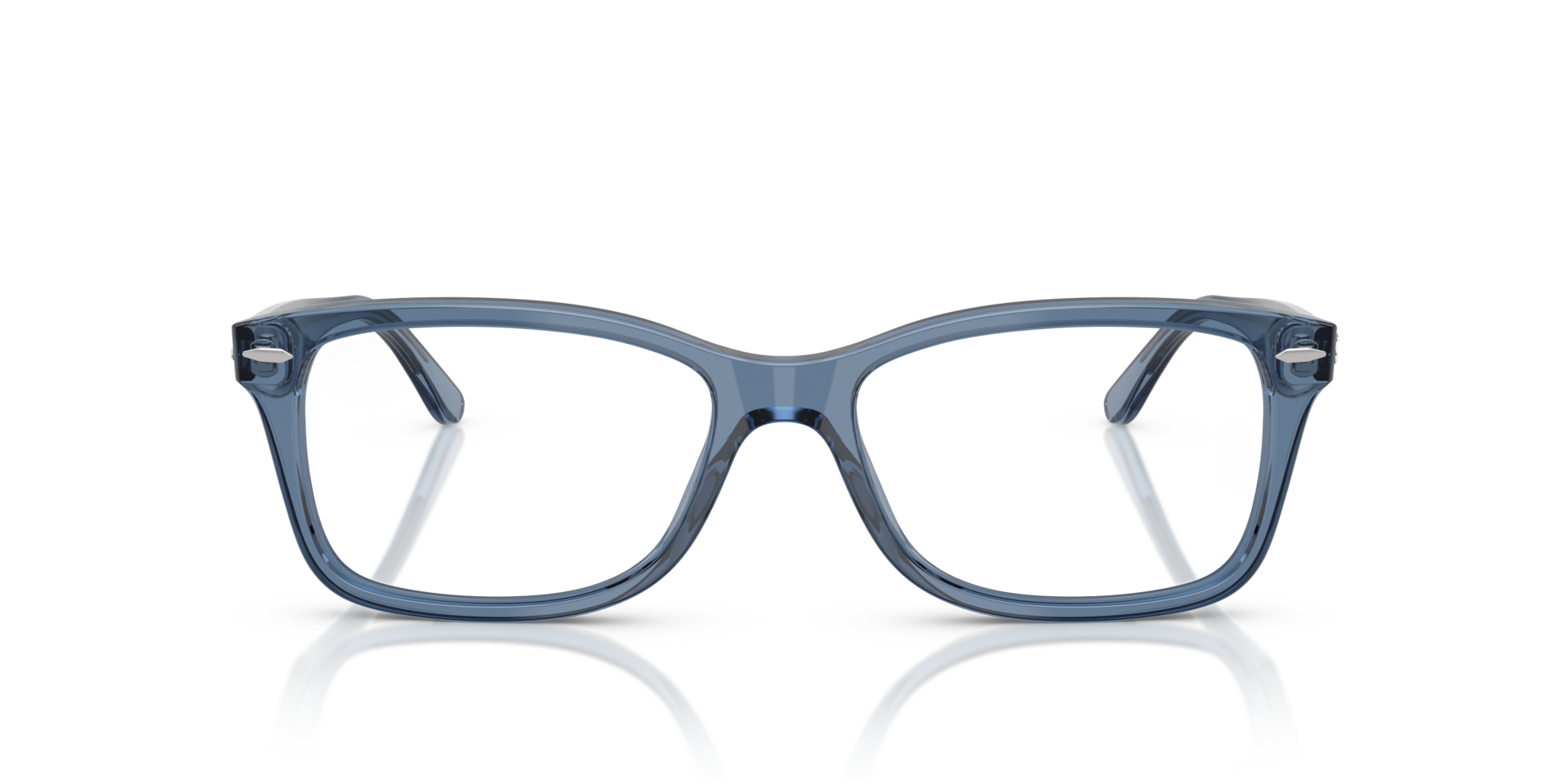 RB5428 Transparent Dark Blue AcetateEyeglass Frames for Glasses Direct, Front View