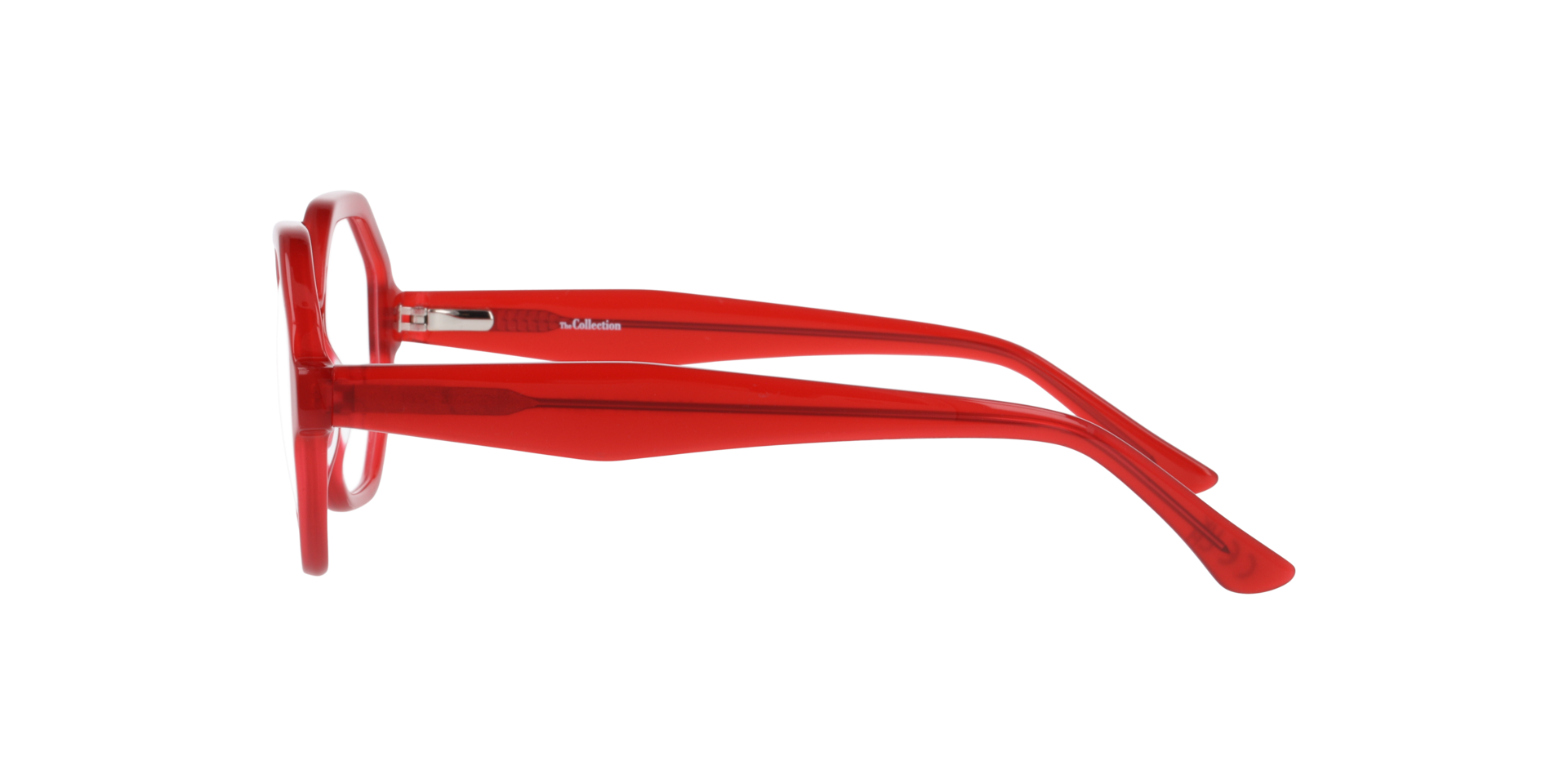 Mabel Milky Red AcetateEyeglass Frames for Glasses Direct, Side View