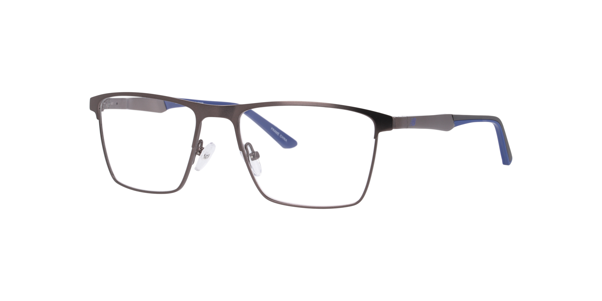 Nb4191 Gunmetal Blue MetalEyeglass Frames for Glasses Direct, Angle View