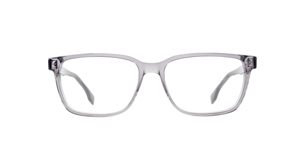 Hugo Boss Men's Horn Grey Rectangle Acetate Eyeglasses Online - Full Rim - Boss 1517
