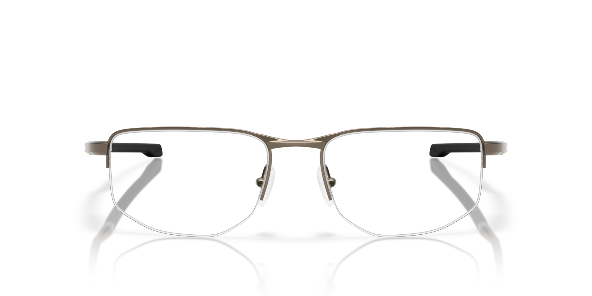 Addams 0.5 Pewter MetalEyeglass Frames for Glasses Direct, Front View