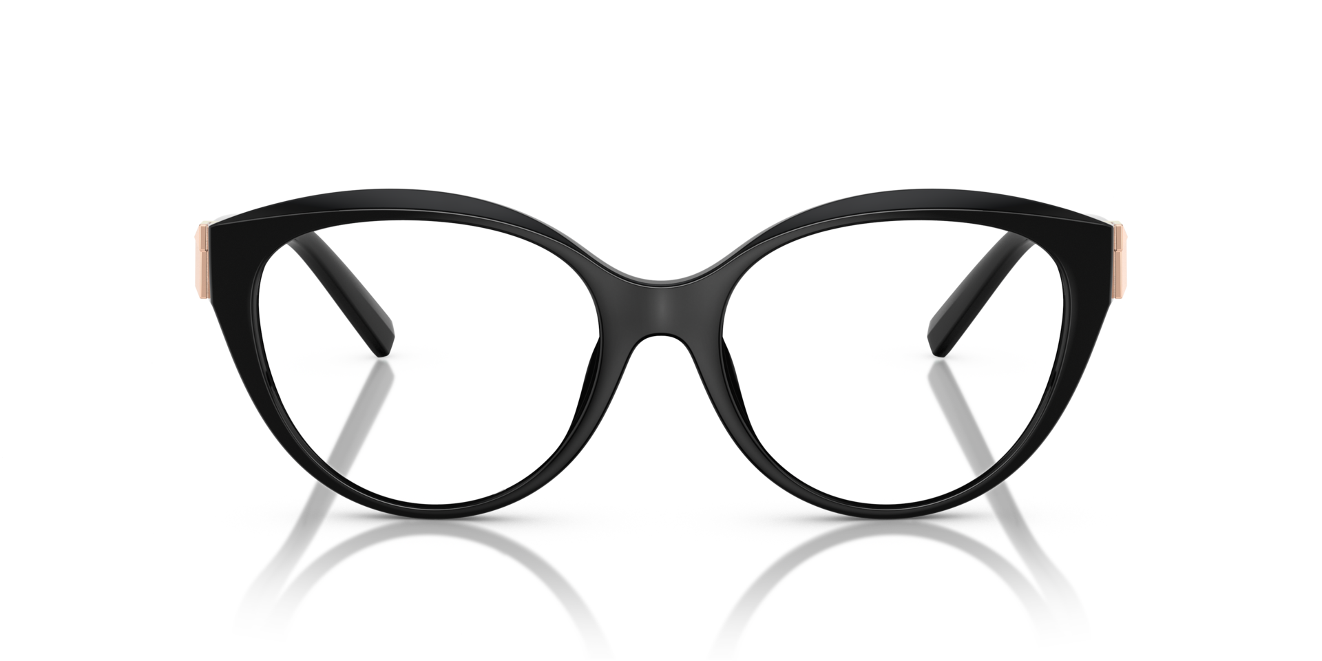 TF2255U Black PlasticEyeglass Frames for Glasses Direct, Front View