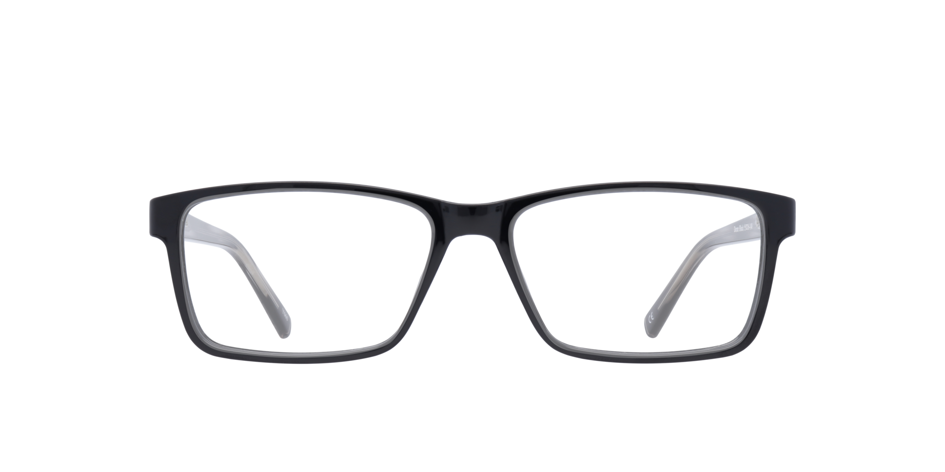 Doran Black PlasticEyeglass Frames for Glasses Direct, Front View