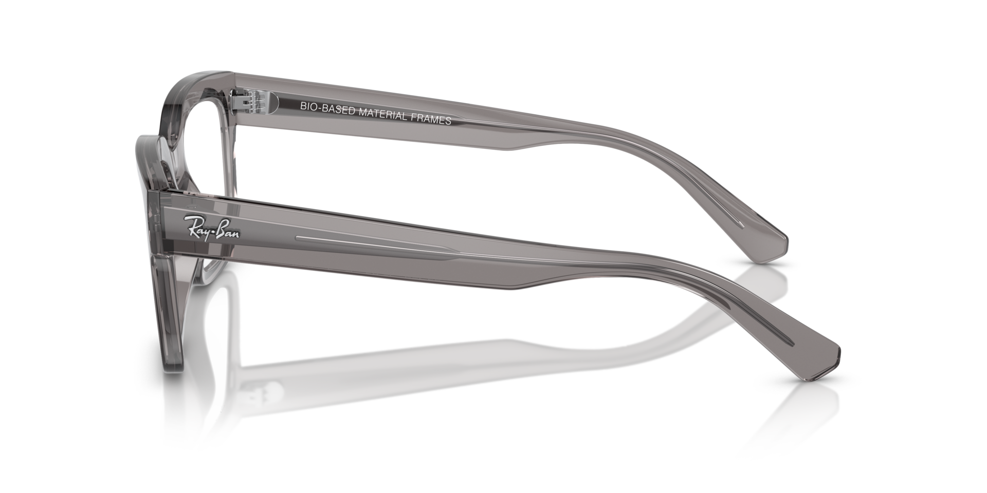 RB7217 Transparent Grey PlasticEyeglass Frames for Glasses Direct, Side View