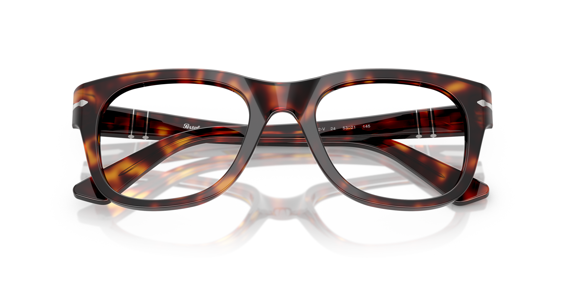 PO3372V Havana AcetateEyeglass Frames for Glasses Direct, Closed View