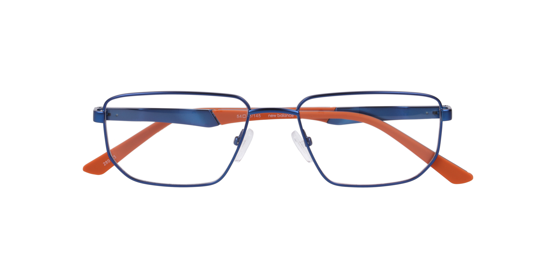 Nb4190 Blue MetalEyeglass Frames for Glasses Direct, Closed View