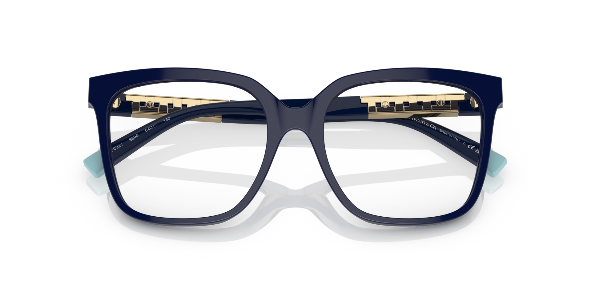 TF2227 Spectrum Blue AcetateEyeglass Frames for Glasses Direct, Closed View