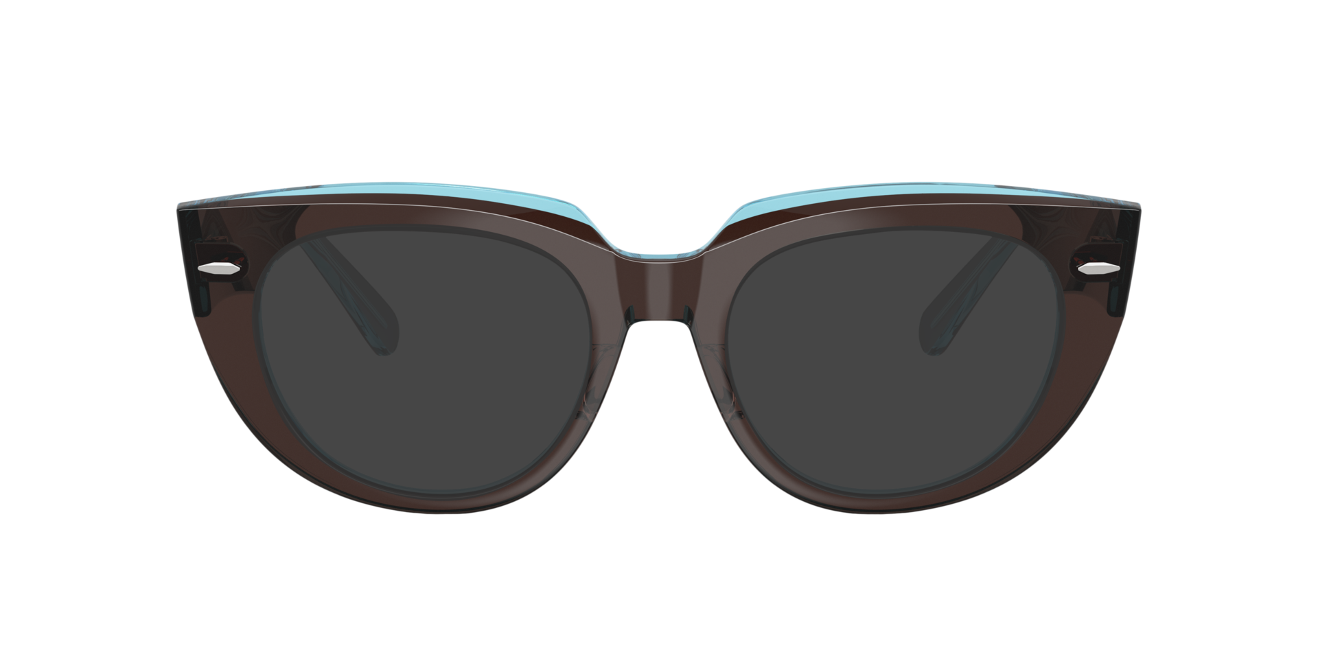 Doreen Optics Brown On Transparent Blue AcetateEyeglass Frames for Glasses Direct, with Tinted Lenses