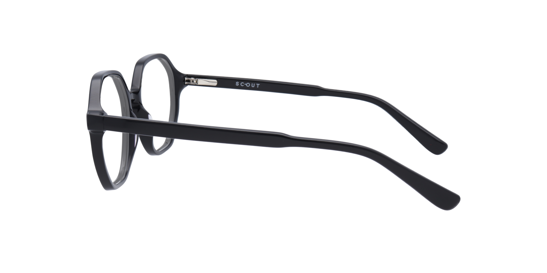 Esme Black AcetateEyeglass Frames for Glasses Direct, Side View