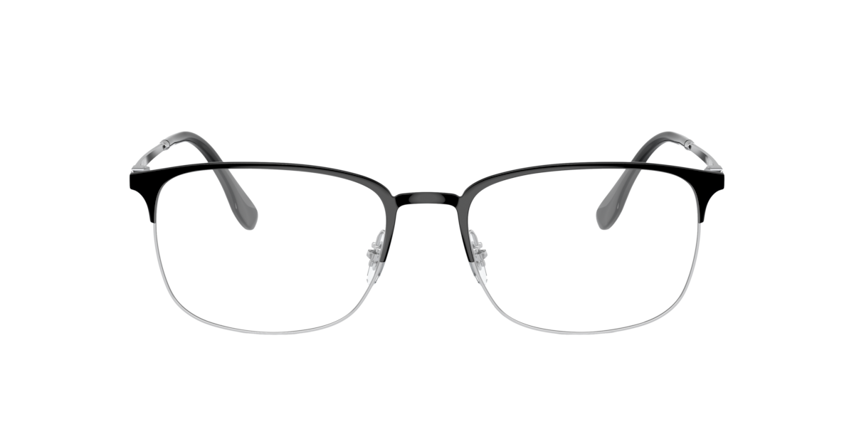 Ray - Ban Men's Black Rx6494 2861 Man Optical Frames Metal Transparent Pillow Normal - Image 4