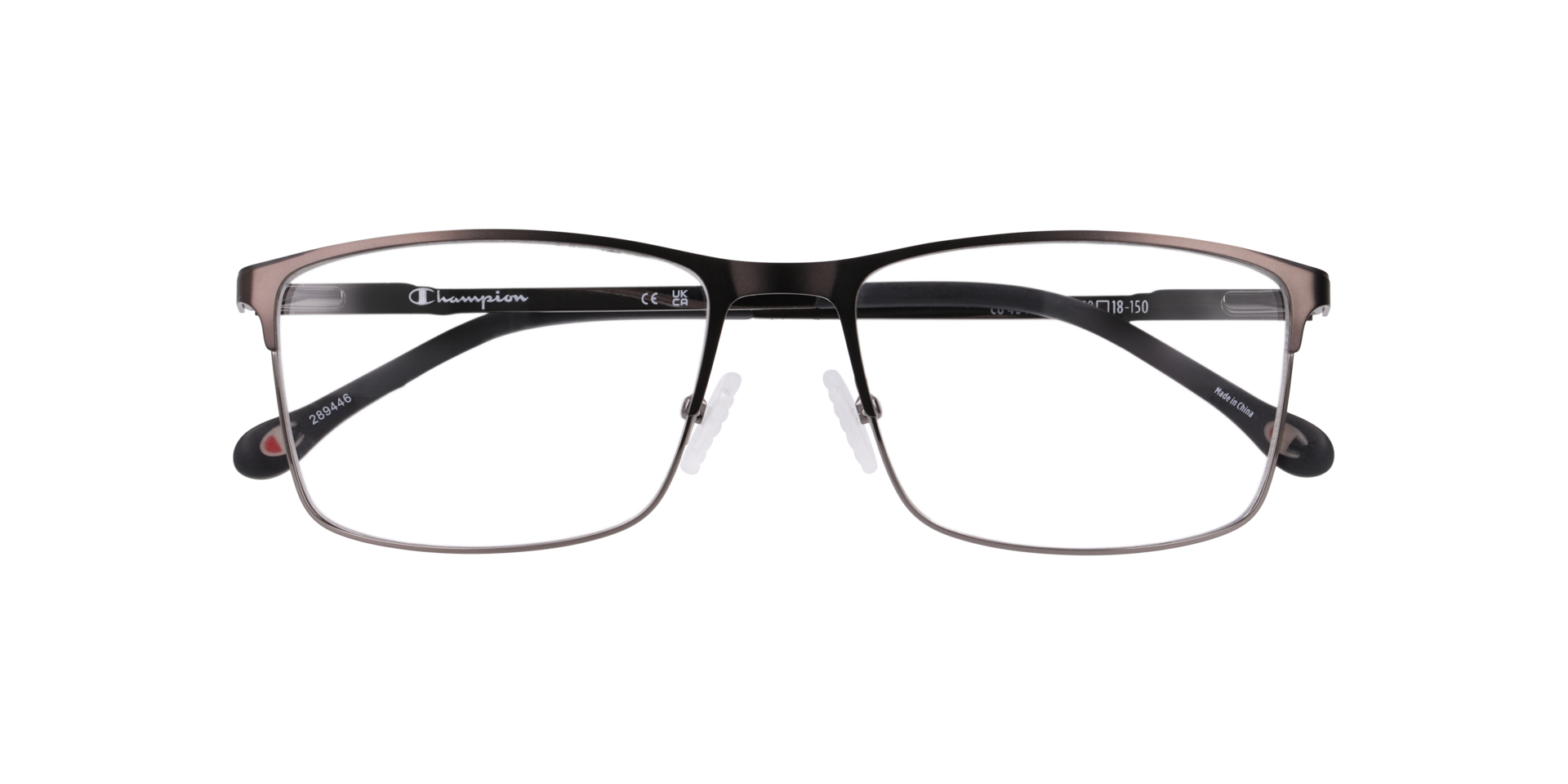 Cu4015 Gunmetal MetalEyeglass Frames for Glasses Direct, Closed View