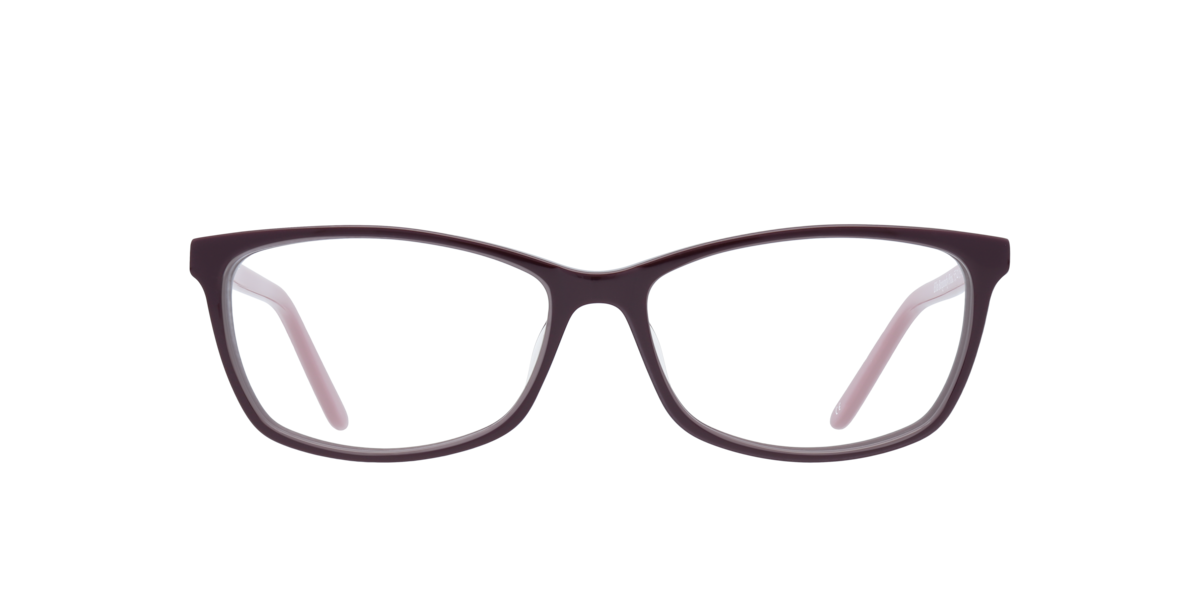 Gd Collection Women's Burgundy,Pink Burgundy/Pink Rectangle Acetate Eyeglasses Online - Full Rim - Ella