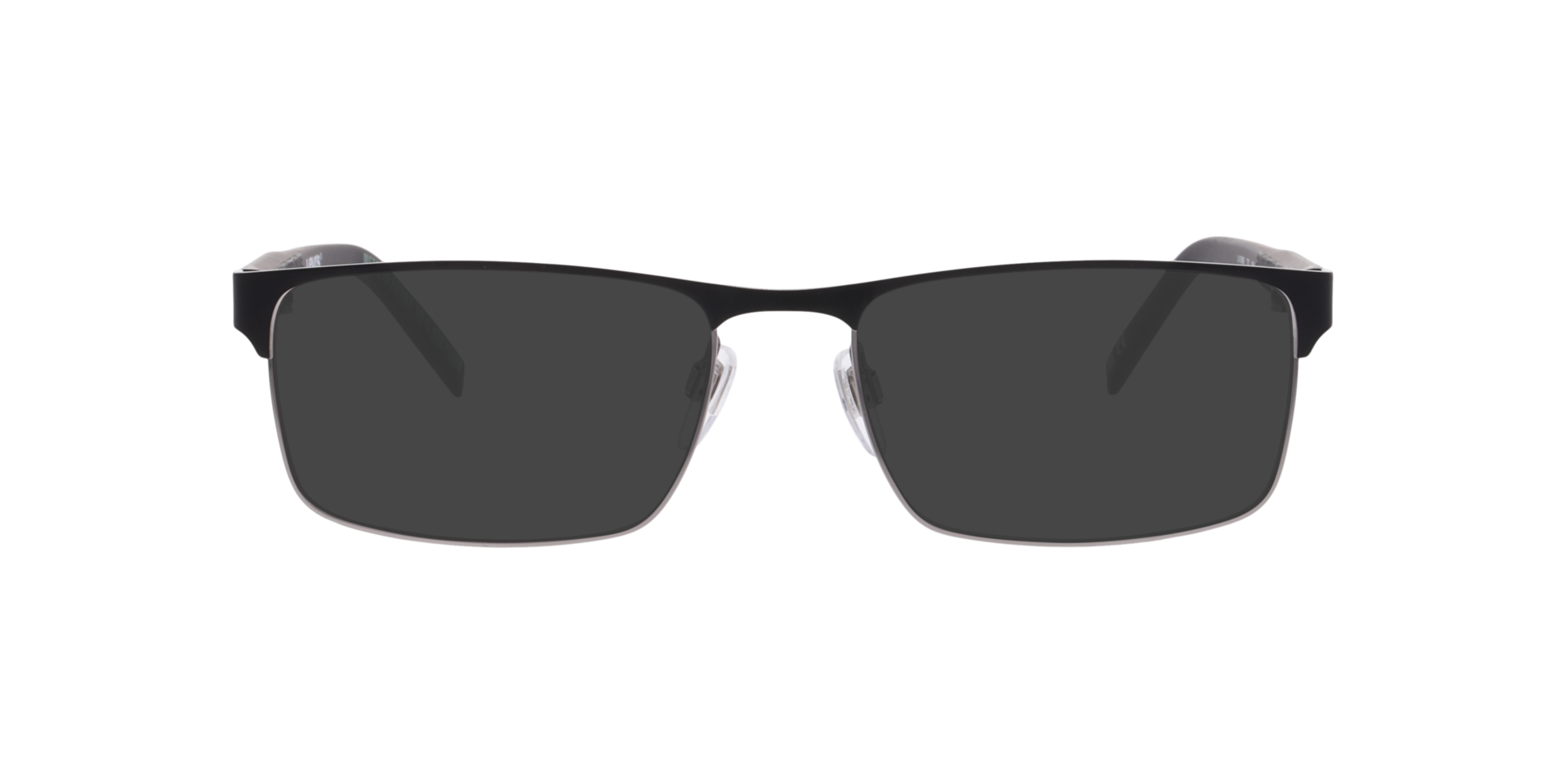LV 5092 Black Matte MetalEyeglass Frames for Glasses Direct, with Tinted Lenses