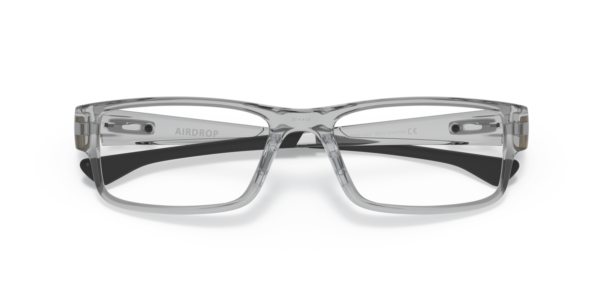 Airdrop™ Grey Shadow PlasticEyeglass Frames for Glasses Direct, Closed View