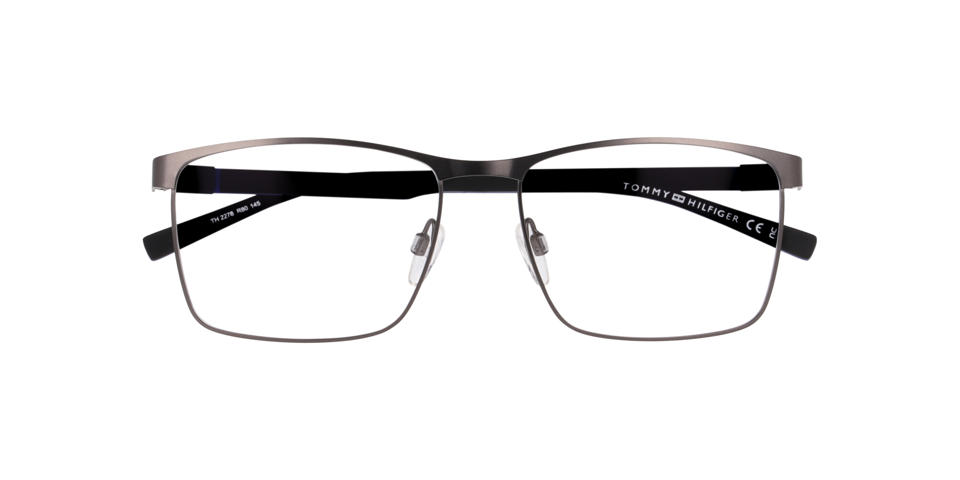 TH 2278 Silver Black MetalEyeglass Frames for Glasses Direct, Closed View