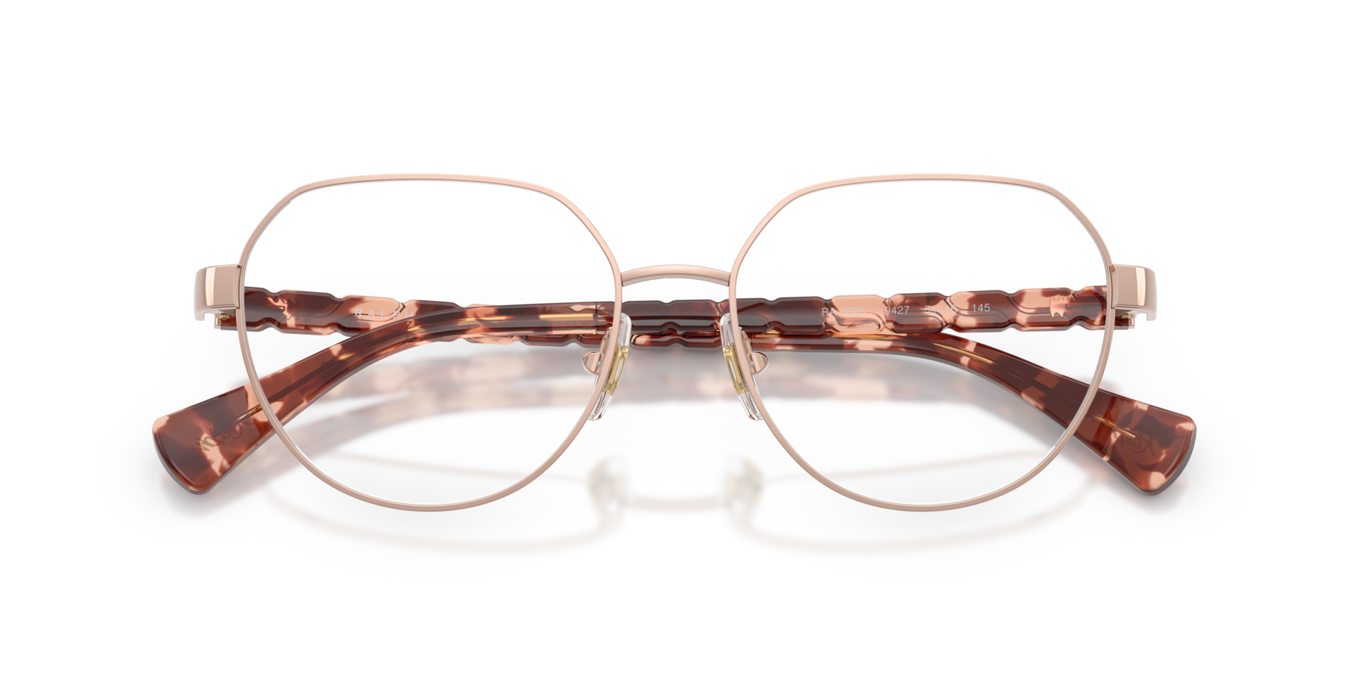RA6065 Shiny Rose Gold MetalEyeglass Frames for Glasses Direct, Closed View