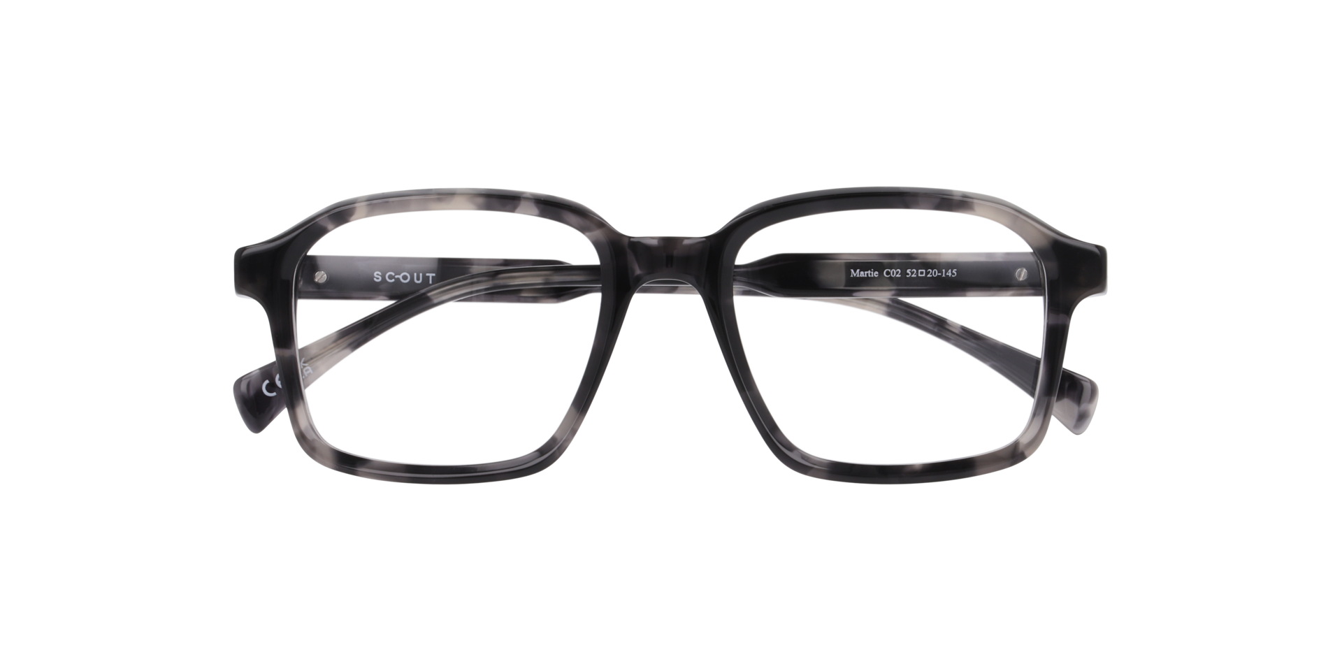 Martie Havana Grey AcetateEyeglass Frames for Glasses Direct, Closed View